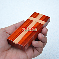 Red Padauk Wood Cross Designer Paperweight