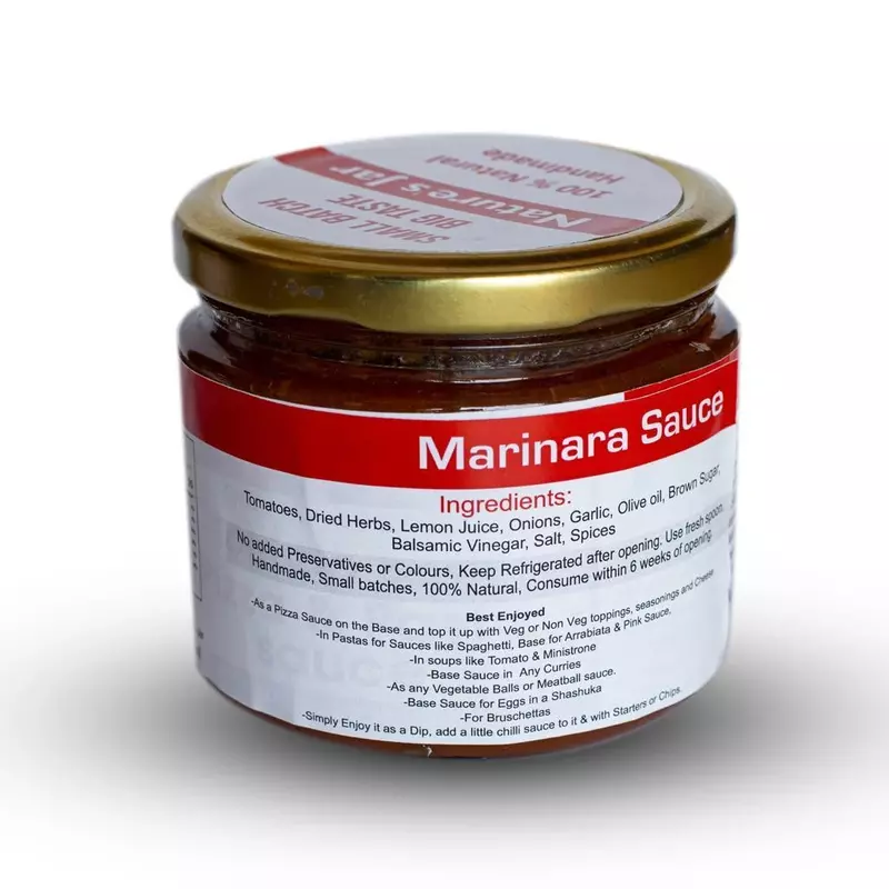 Tomato basil Pizza & Pasta Sauce - Nature's Jar