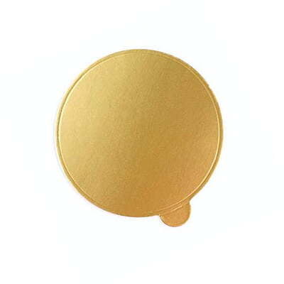 Qson Cake Board 3.5 Round Gold