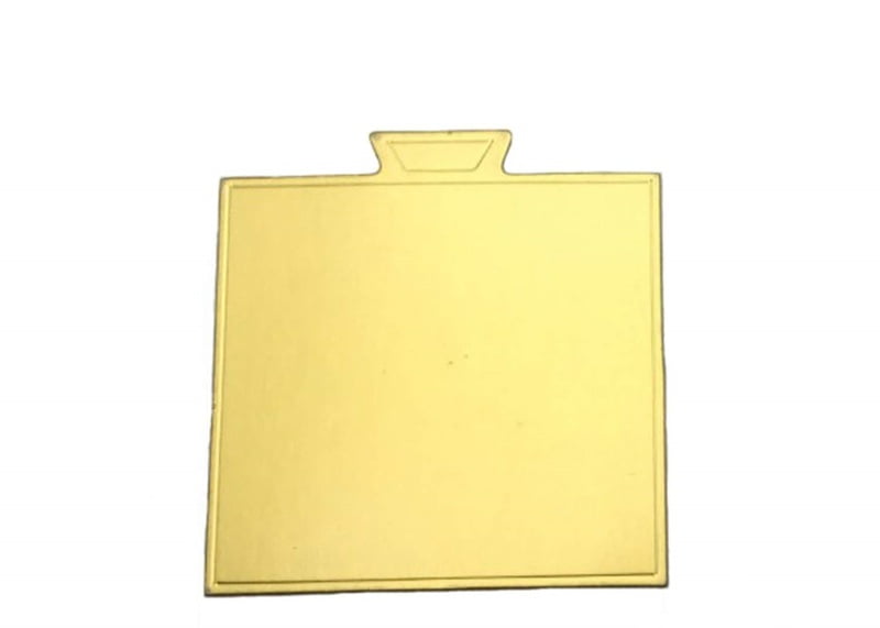 Qson Cake Board 3.5 Square Gold