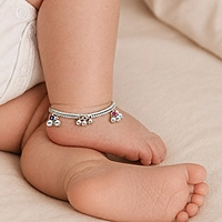 Silver Anklet/Kolusu for Babies