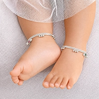 Sterling Silver Baby Anklet/Kolusu