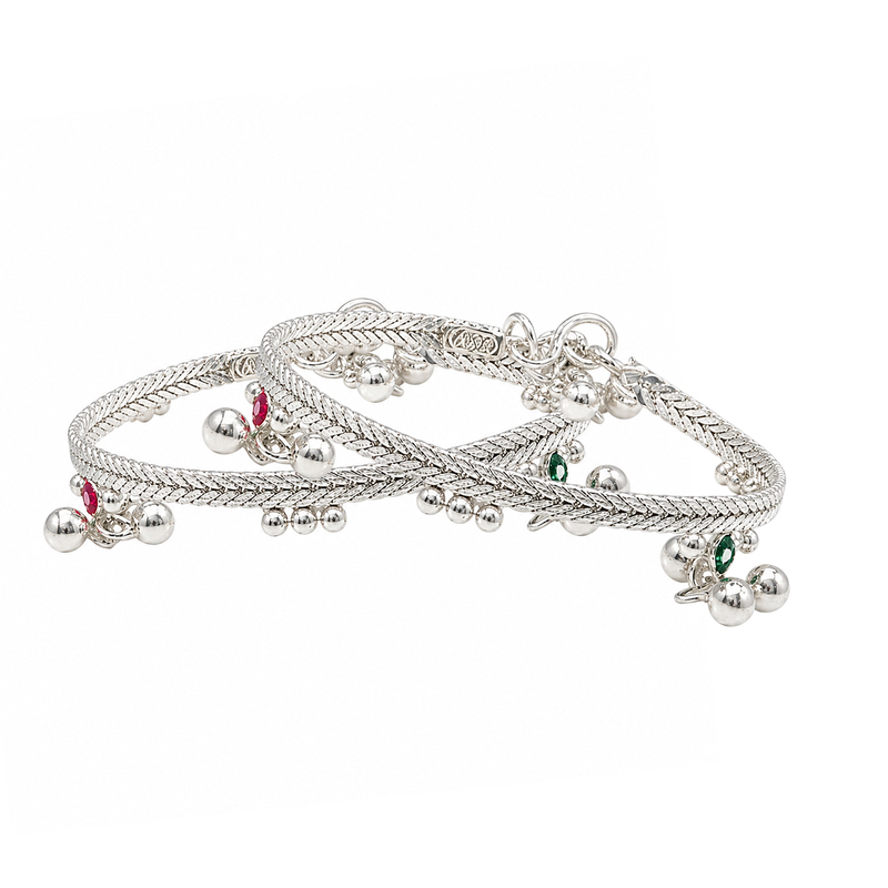 Sterling Silver Baby Anklet/Kolusu