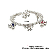 Silver Baby Anklet/Kolusu