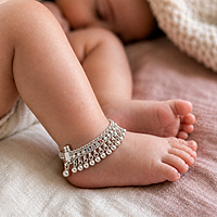 Sterling Silver baby anklet