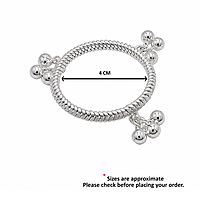 Silver Baby Anklet ( Karanai Kolusu with Salangai)