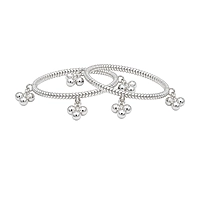 Silver Baby Anklet ( Karanai Kolusu with Salangai)