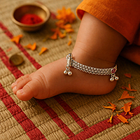 Sterling Silver Anklets for Babies