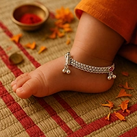 Sterling Silver Anklets for Babies
