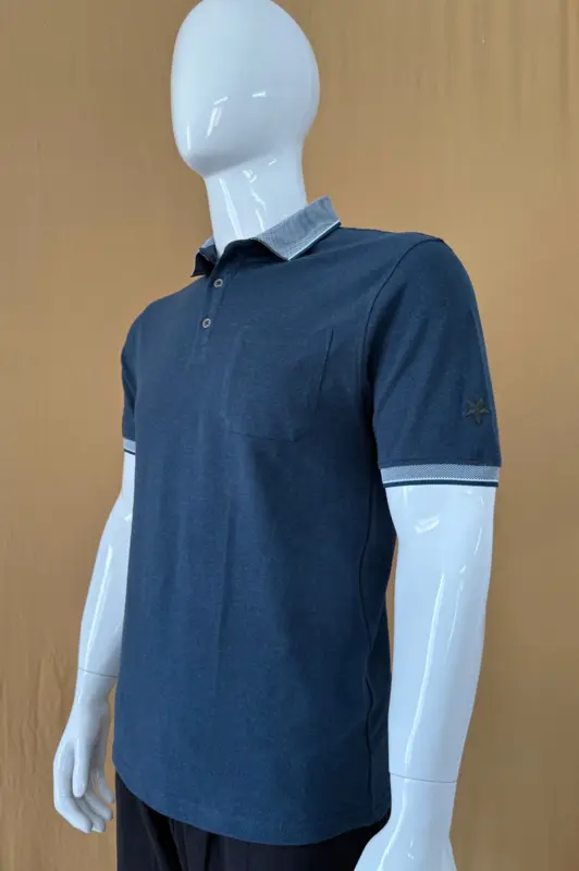 Men Petrol Blue Poloshirt