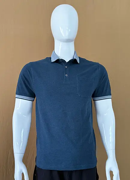 Men Petrol Blue Poloshirt