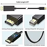UPORT Mini DP to HDMI Cable 1.8M supports 4K@60Hz resolution, ensuring high-quality video output. Perfect for connecting devices with Mini DisplayPort to HDMI displays. Durable and reliable.