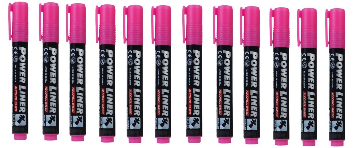 MUNGYO PERMANENT MARKERS, 1DOZ., PINK MUNGYO PERMANENT MARKERS, 1DOZ., PINK