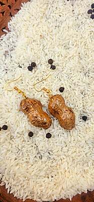 Peanut Shell Earrings | Real Peanut