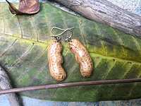 Peanut Shell Earrings | Real Peanut