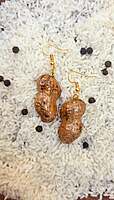 Peanut Shell Earrings | Real Peanut