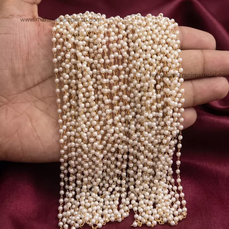 Pearl Chain Premium White