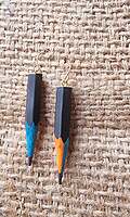 Pencil Earrings | Colors of Life | Dual Shade