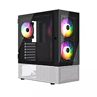 Ant Esports Pepper 5F ATX Mid Tower Case – ARGB | 5 Fans | Tempered Glass | Black