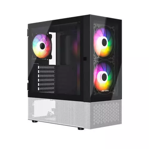 Ant Esports Pepper 5F ATX Mid Tower Case – ARGB | 5 Fans | Tempered Glass | Black
