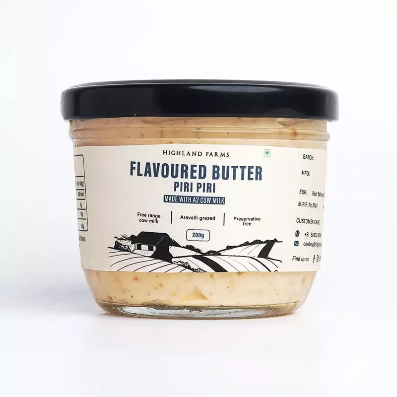 A2 Cow Milk Butter (Peri Peri) - Highland Farms