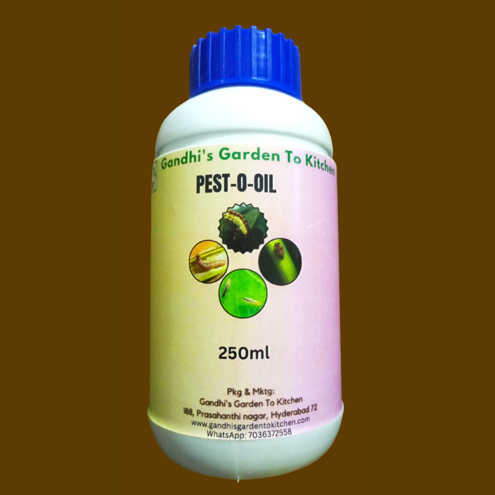 Pest-O-Oil Powerful Organic pesticide & Fungicide enriched with clove,garlic,oregano,custurd apple oils