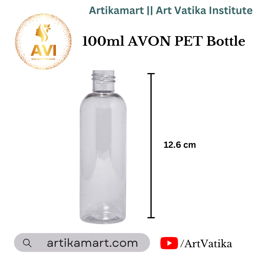 100ml AVON PET Bottle CLEAR - 20mm Neck 100ml AVON PET Bottle CLEAR - 20mm Neck