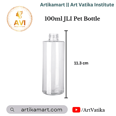 100ml JLI Pet Bottle CLEAR - 20mm NECK