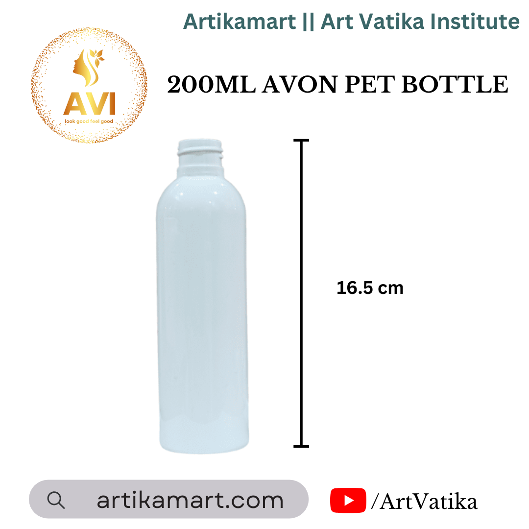 200ML AVON PET BOTTLE WHITE MILKY - 24MM NECK 200ML AVON PET BOTTLE WHITE MILKY - 24MM NECK