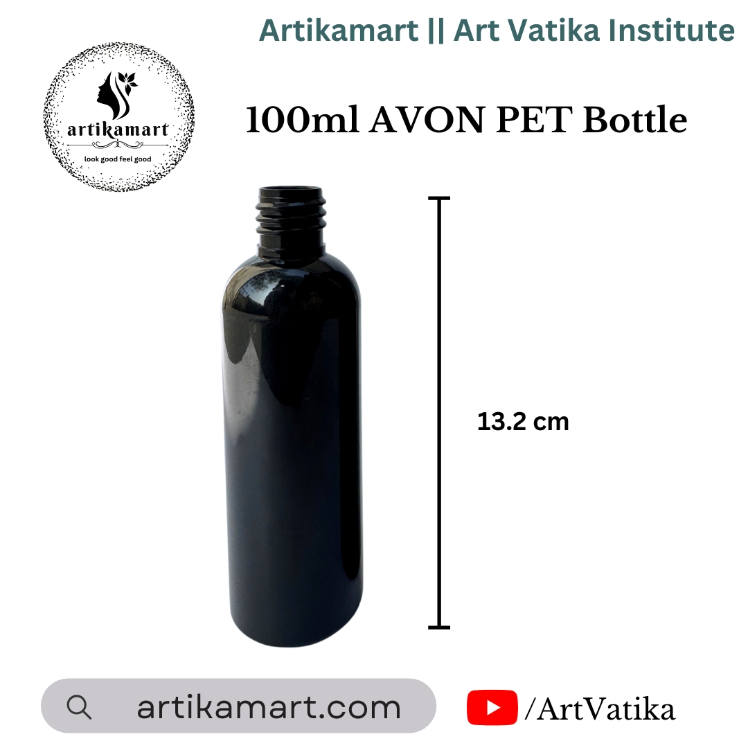 100ml AVON PET Bottle BLACK - 20mm Neck 100ml AVON PET Bottle BLACK - 20mm Neck