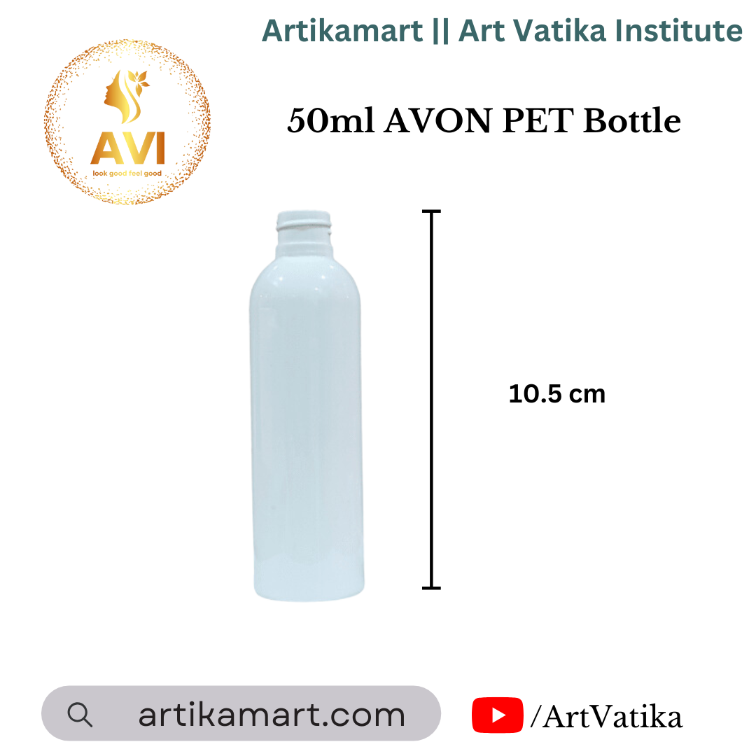50ml AVON PET Bottle WHITE MILKY - 20mm Neck 50ml AVON PET Bottle WHITE MILKY - 20mm Neck