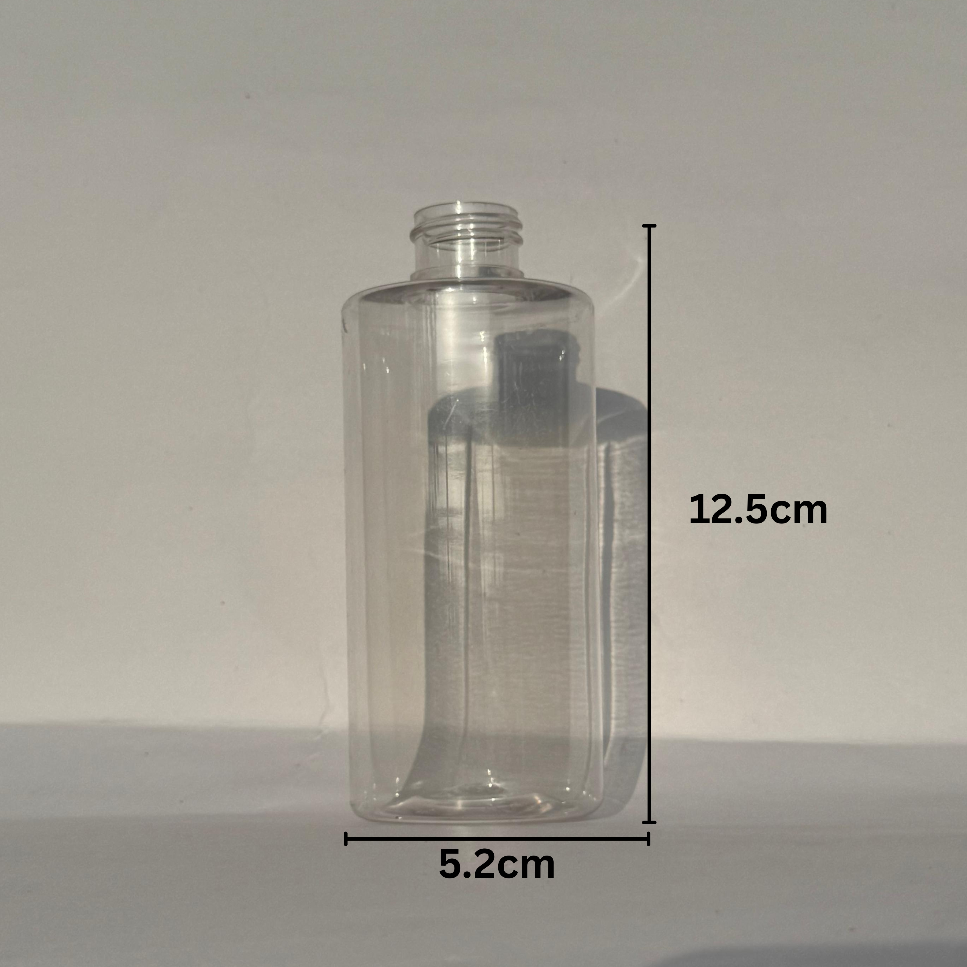 200ml JLI Pet Bottle CLEAR - 24mm NECK - WIDE (Moti wali)