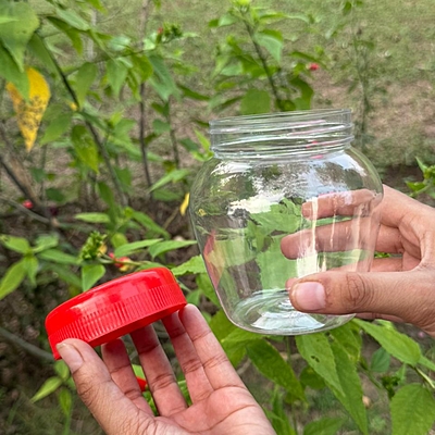 500ml GHEE PET JAR + 73mm Red Dome Cap 500ml GHEE PET JAR + 73mm Red Dome Cap