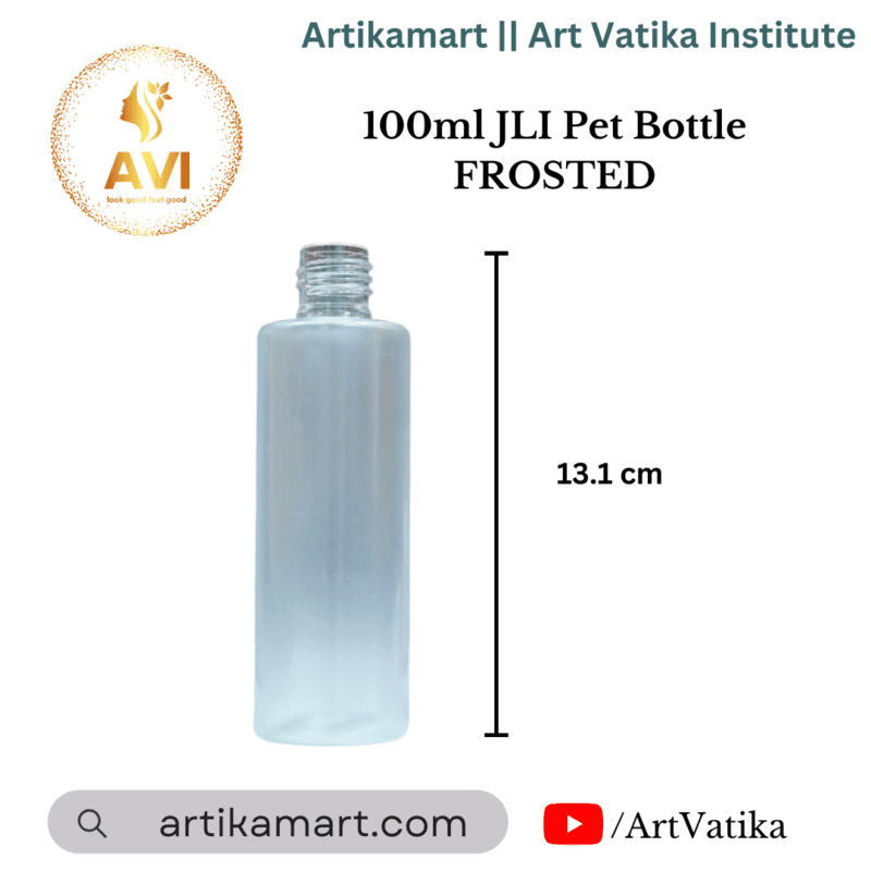 100ml JLI Pet Bottle FROSTED- 20MM NECK
