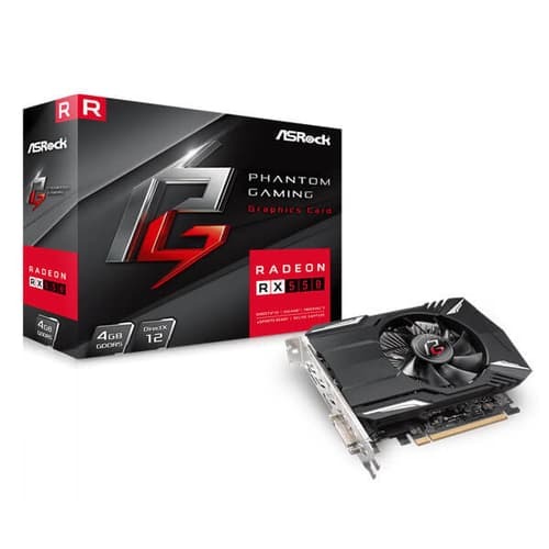 ASRock RX 550 Phantom Gaming 4GB GDDR5 Graphics Card – HDMI / DP / DVI
