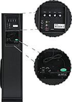 Philips Audio SPA9125 2.0CH 130W Multimedia Tower Speakers with Wireless Microphone – USB, AUX, FM, Mic Inputs & Powerful Bass for Karaoke (Black) Philips Audio SPA9125 2.0CH 130W Multimedia Tower Speakers with Wireless Microphone – USB, AUX, FM, Mic Inputs & Powerful Bass for Karaoke (Black)