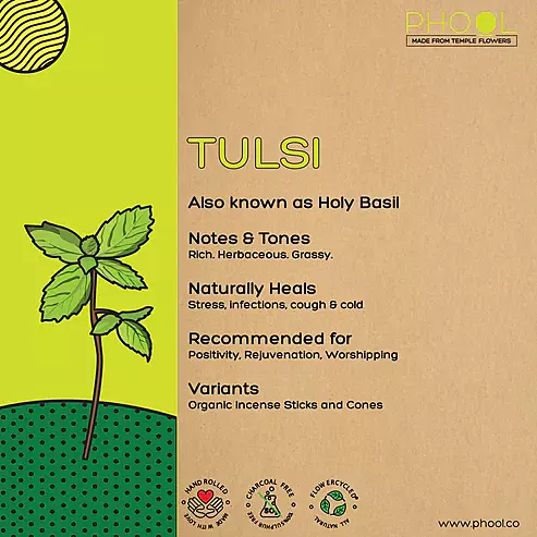 Phool TULSI Incense Cones