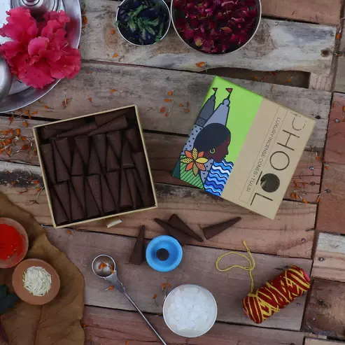 Phool TULSI Incense Cones