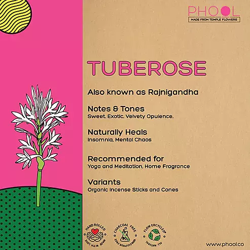 Phool TUBEROSE Incense Sticks