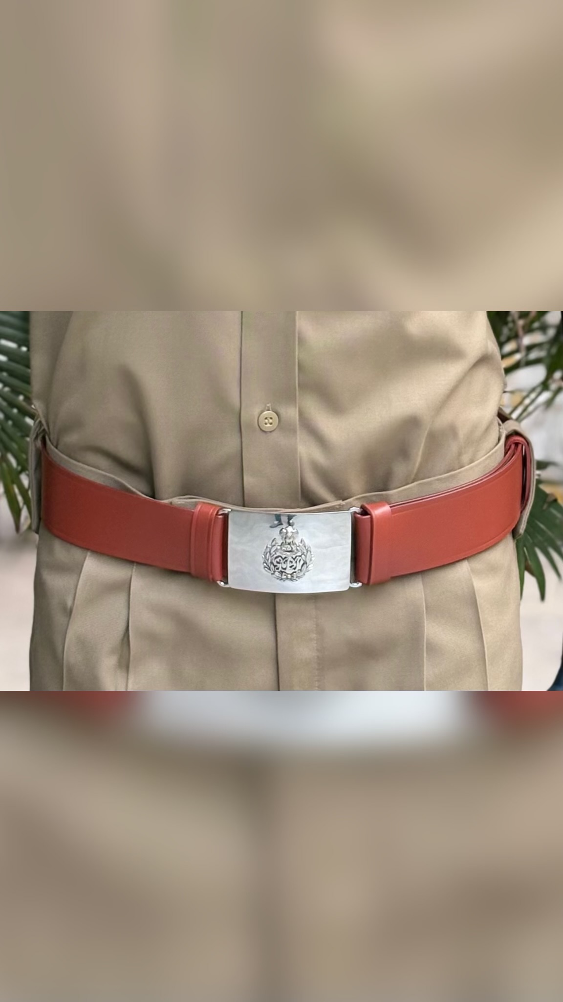 SG DUTY BELT NPA TAN LEATHER