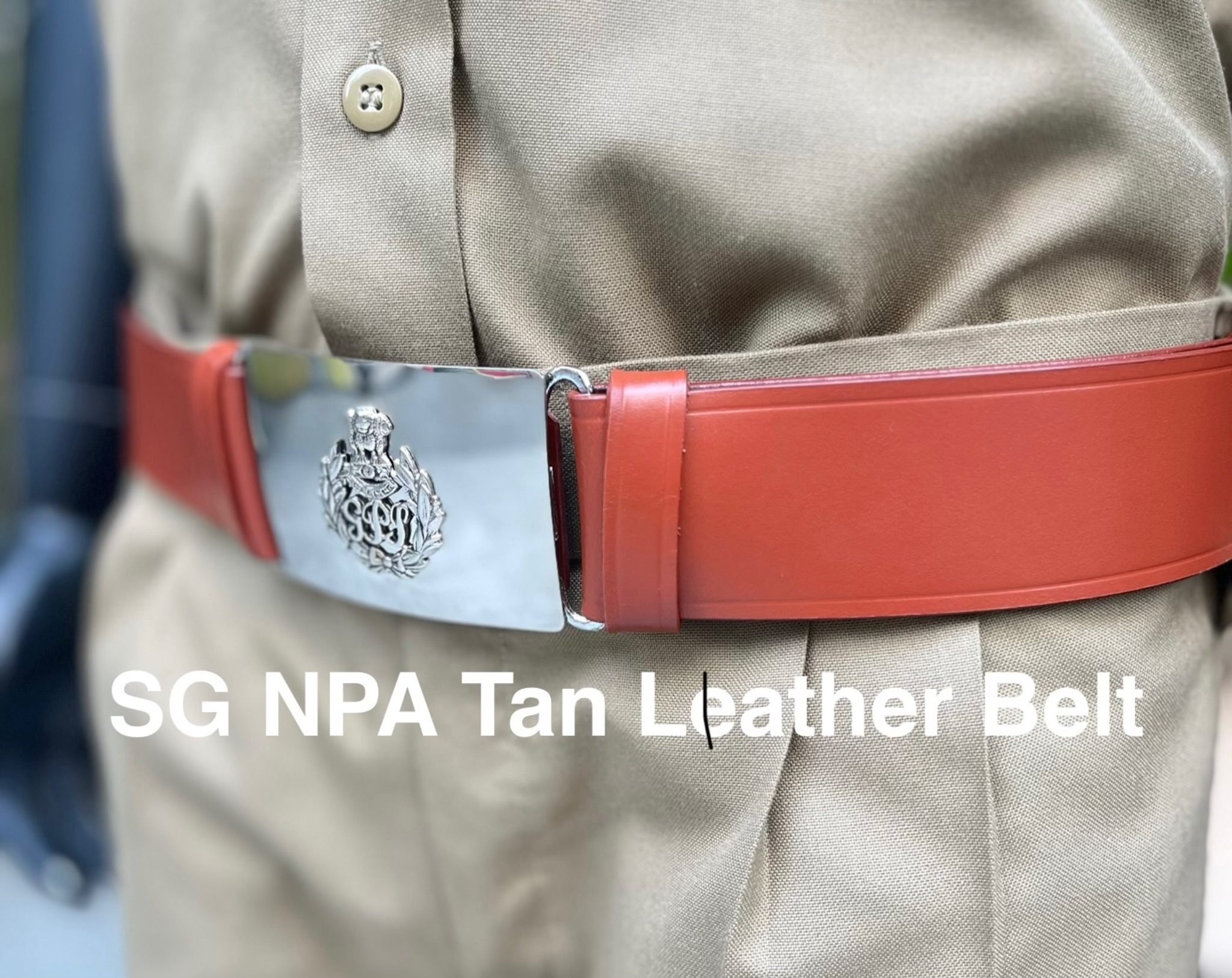 SG DUTY BELT NPA TAN LEATHER