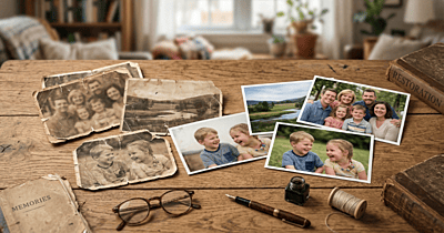 Photo Restoration Service - Damaged