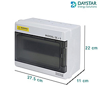 Weatherproof 12-Way MCB Box with Clear PVC Enclosure and Open-Type Cover for Outdoor Power Distribution (12-Pole)