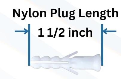 Nylon Plug 1.1/2 inch (10-nos)