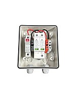 Havells WaterShield IP66 DCDB (1 in 1 out) with Inbuilt 25A Fuse for +ve , DC SPD 600Vdc T2