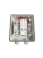 Havells WaterShield IP66 DCDB (1 in 1 out) with Inbuilt 2 nos 25A Fuse for +ve & -ve , DC SPD 600Vdc T2