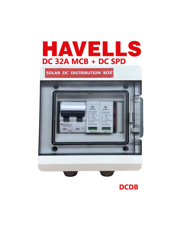 Havells WaterShield IP66 DCDB  with 32A DC MCB & DC SPD 600Vdc T2