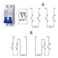 Sibass 20A 2-Pole DC MCB β 500V