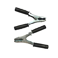 100 AMP Heavy Duty Crocodile Battery Clamp Jumper Cable Clamp (Set of 2 Black)