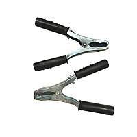 100 AMP Heavy Duty Crocodile Battery Clamp Jumper Cable Clamp (Set of 2 Black)